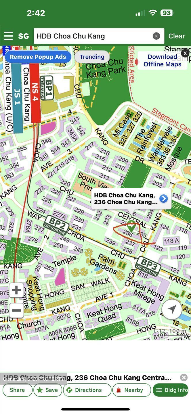 Choa Chu Kang Central (Choa Chu Kang),  #599212101